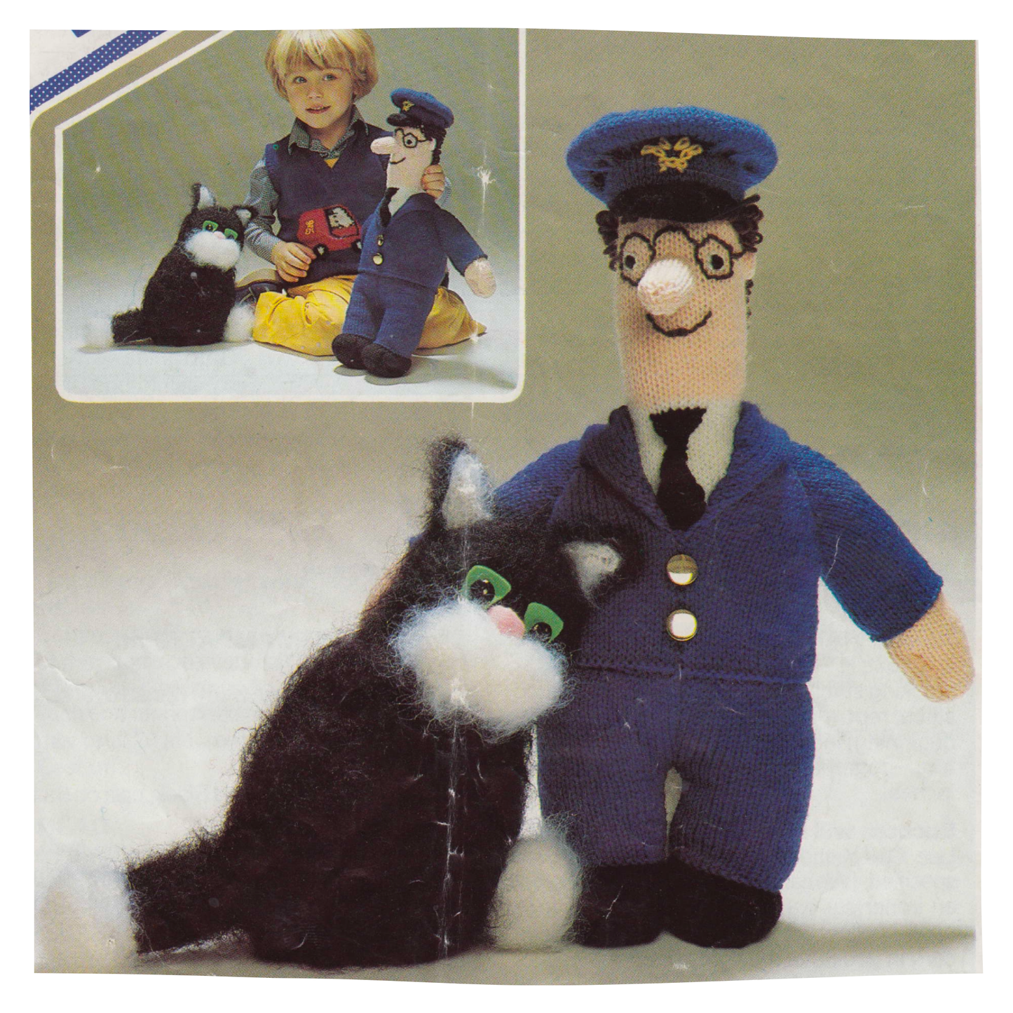 Postman Pat Toy Vintage Knitting Pattern