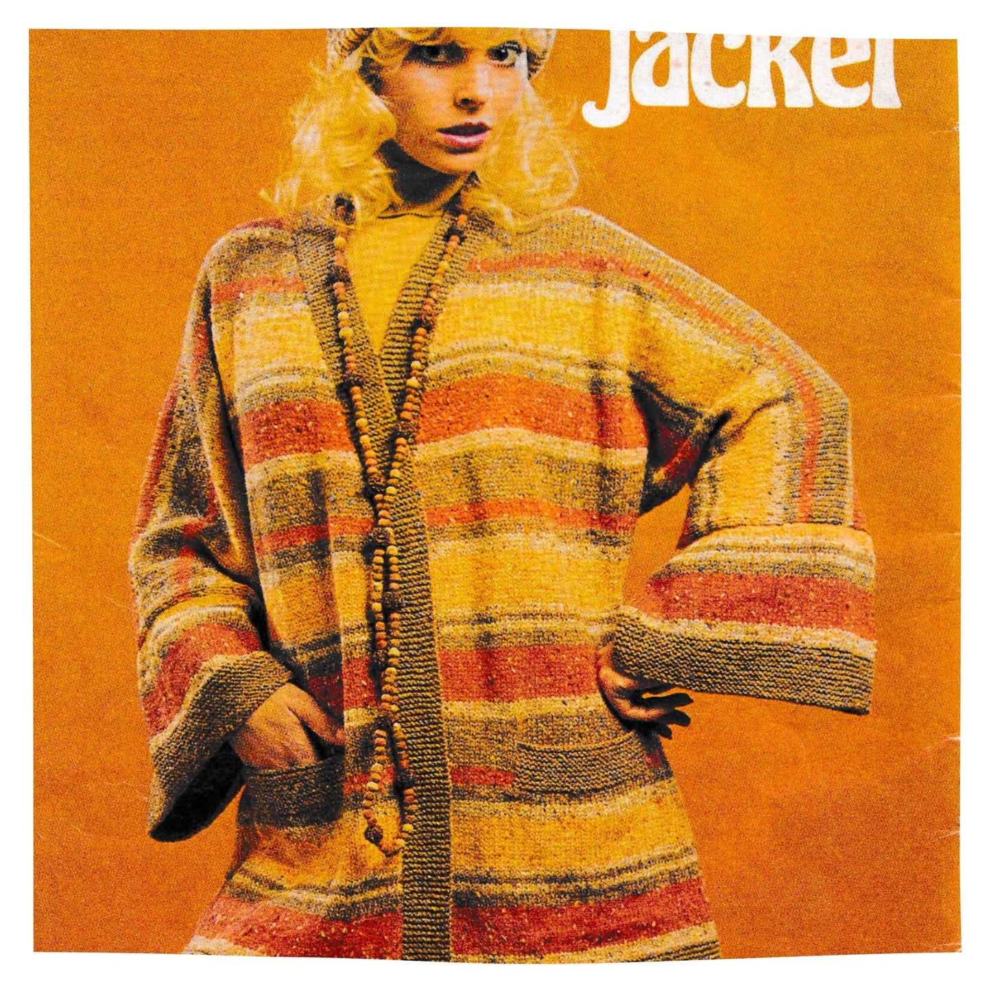 1970s Kimono Cardigan Knitting Pattern