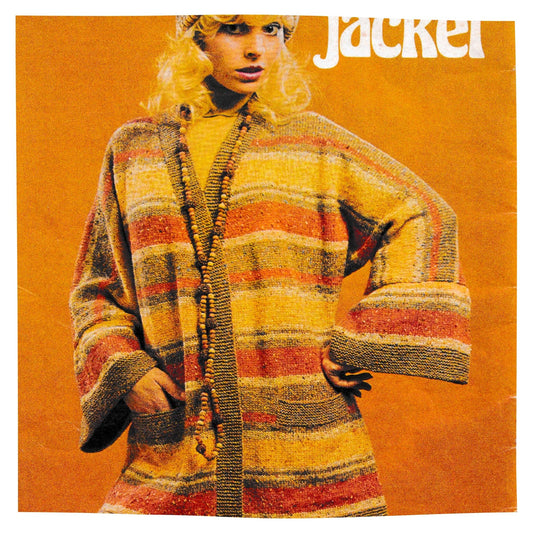 1970s Kimono Cardigan Knitting Pattern