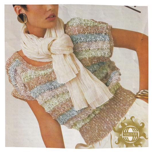 Summer Top for Women Knitting Pattern 6756