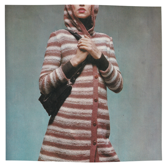 Inside Out Coat Vintage Knitting Pattern