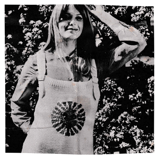 Zodiac star sign tank top vintage knitting pattern