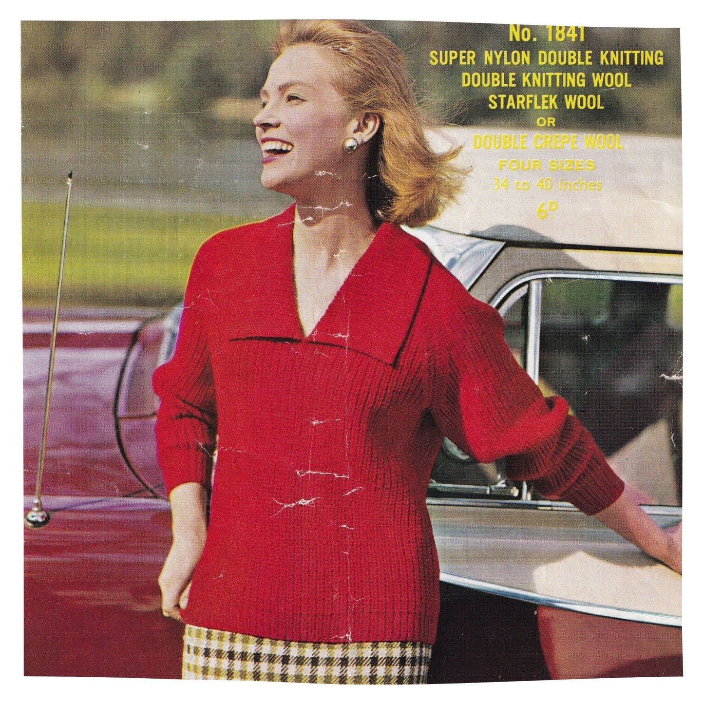 Ladies Sweater Vintage Knitting Pattern