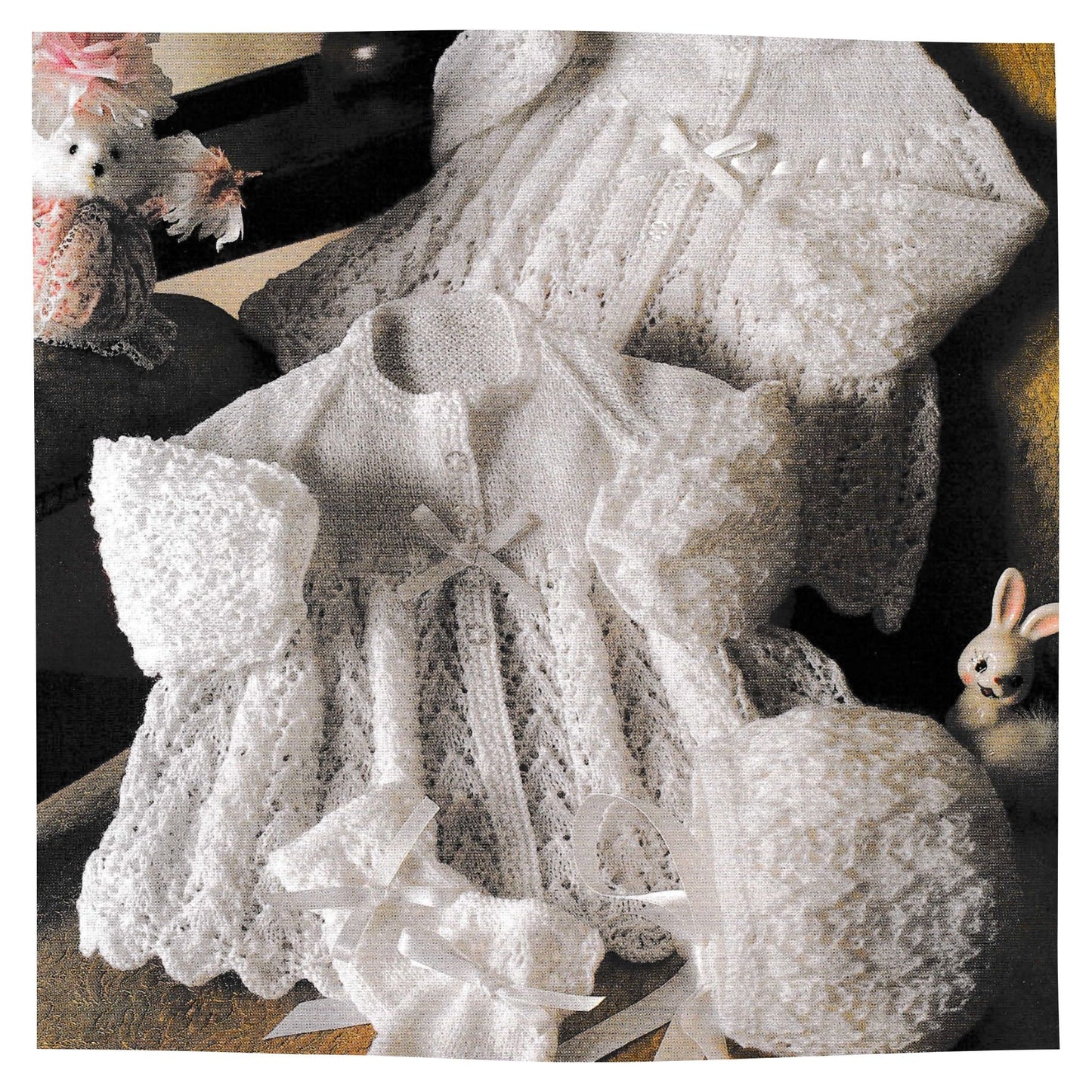 Vintage Baby Matinee Cardigan Set Knitting Pattern