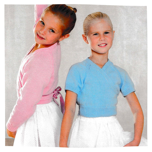 Girls Ballet Cardigan Knitting Pattern