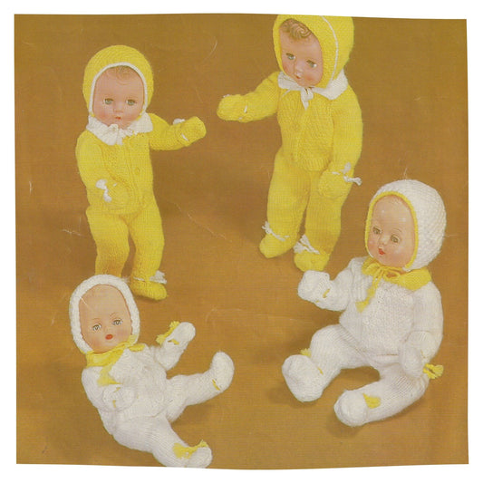 Pram Sets for Baby Dolls Clothes Knitting Pattern
