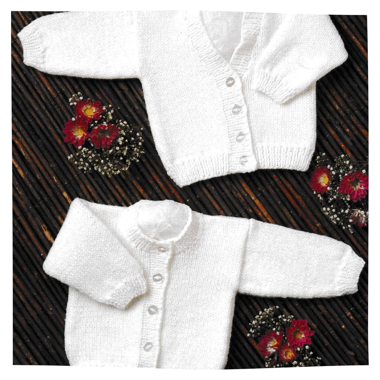 Plain baby cardigans knitting pattern