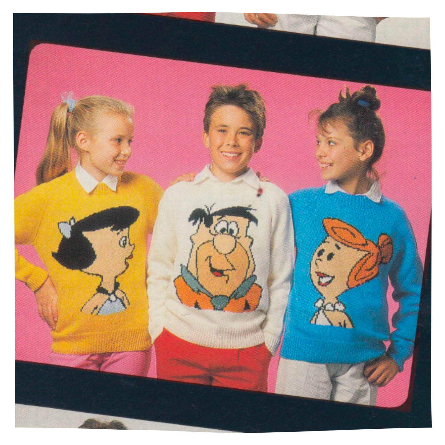The Flintstones Intarsia Picture Sweaters Knitting Pattern