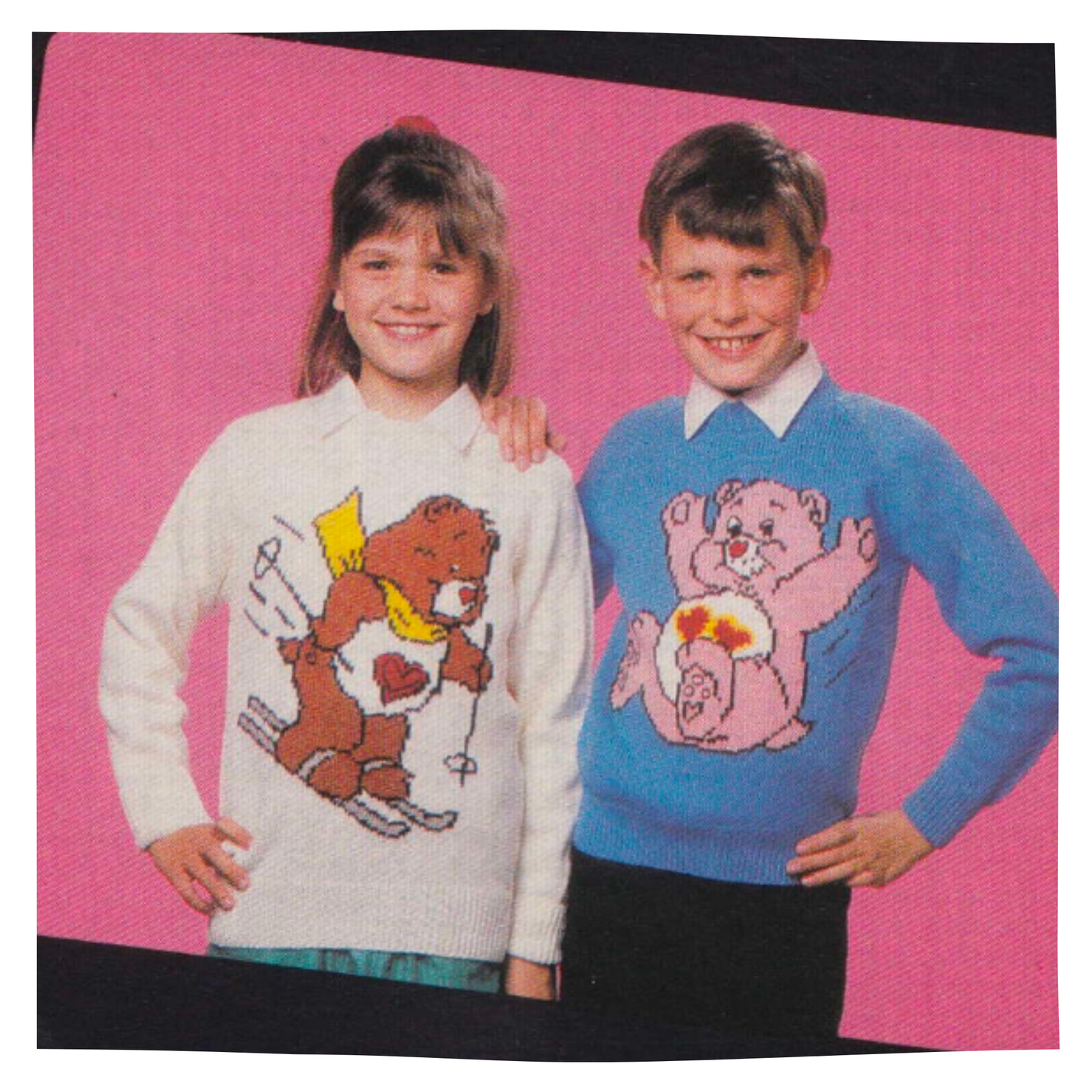 Care Bears Intarsia Picture Sweaters Knitting Pattern