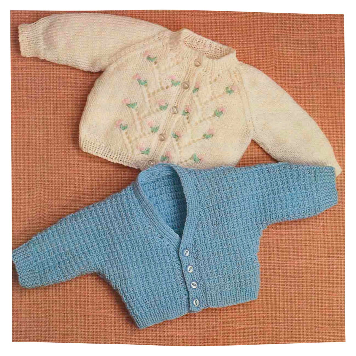 Baby Cardigans Knitting Pattern PDF | Round & V Neck