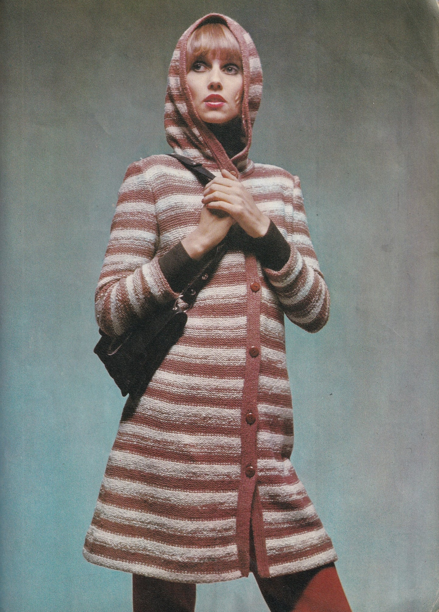 Inside Out Coat Vintage Knitting Pattern