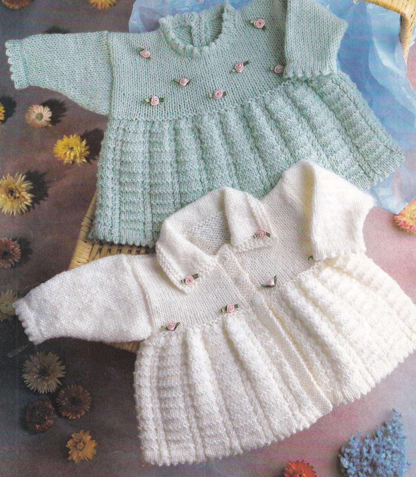 Baby Girls Cardigan and Dress Set