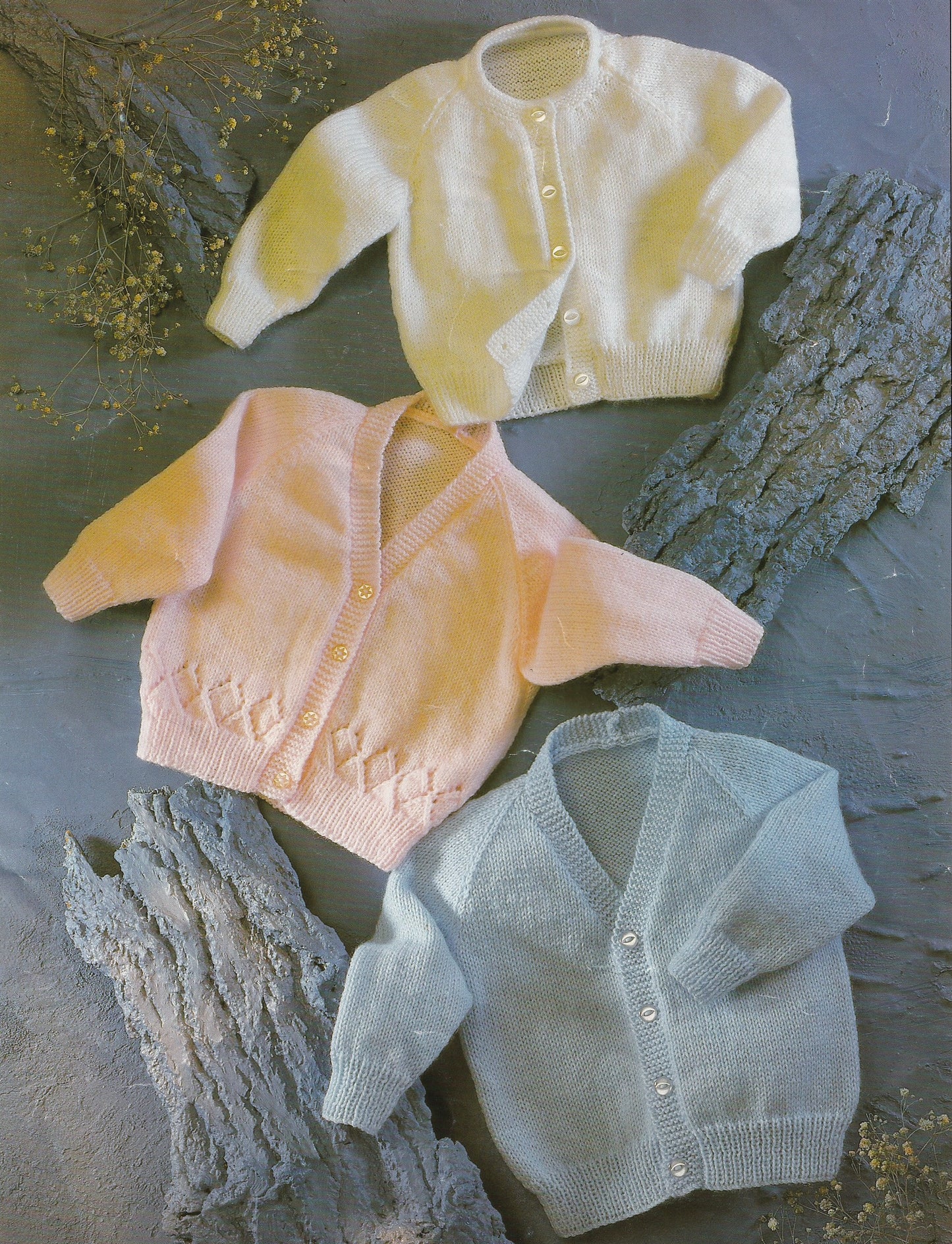 Baby Cardigans in 4 Ply inc premature size
