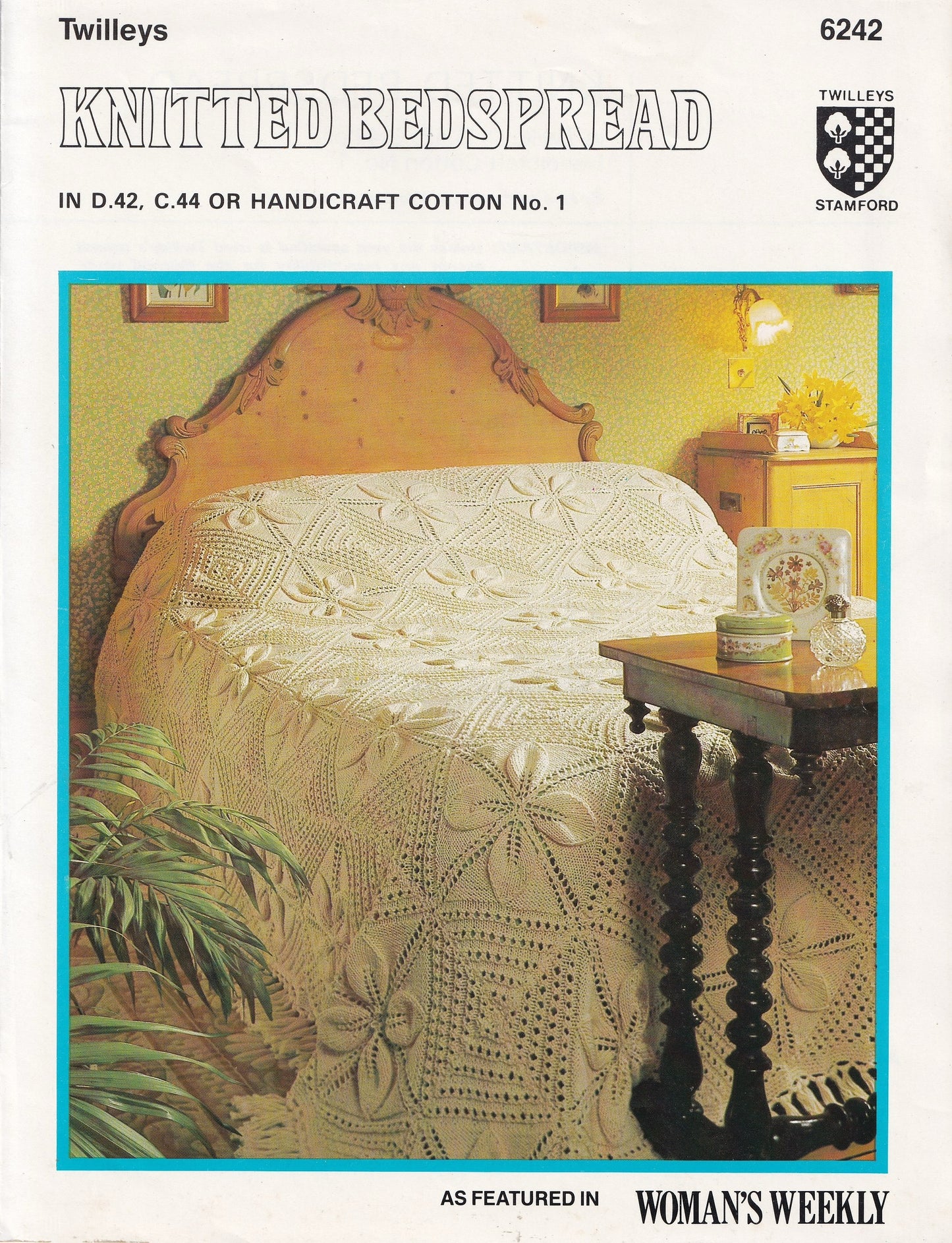 Cotton Bedspread Vintage Knitting Pattern