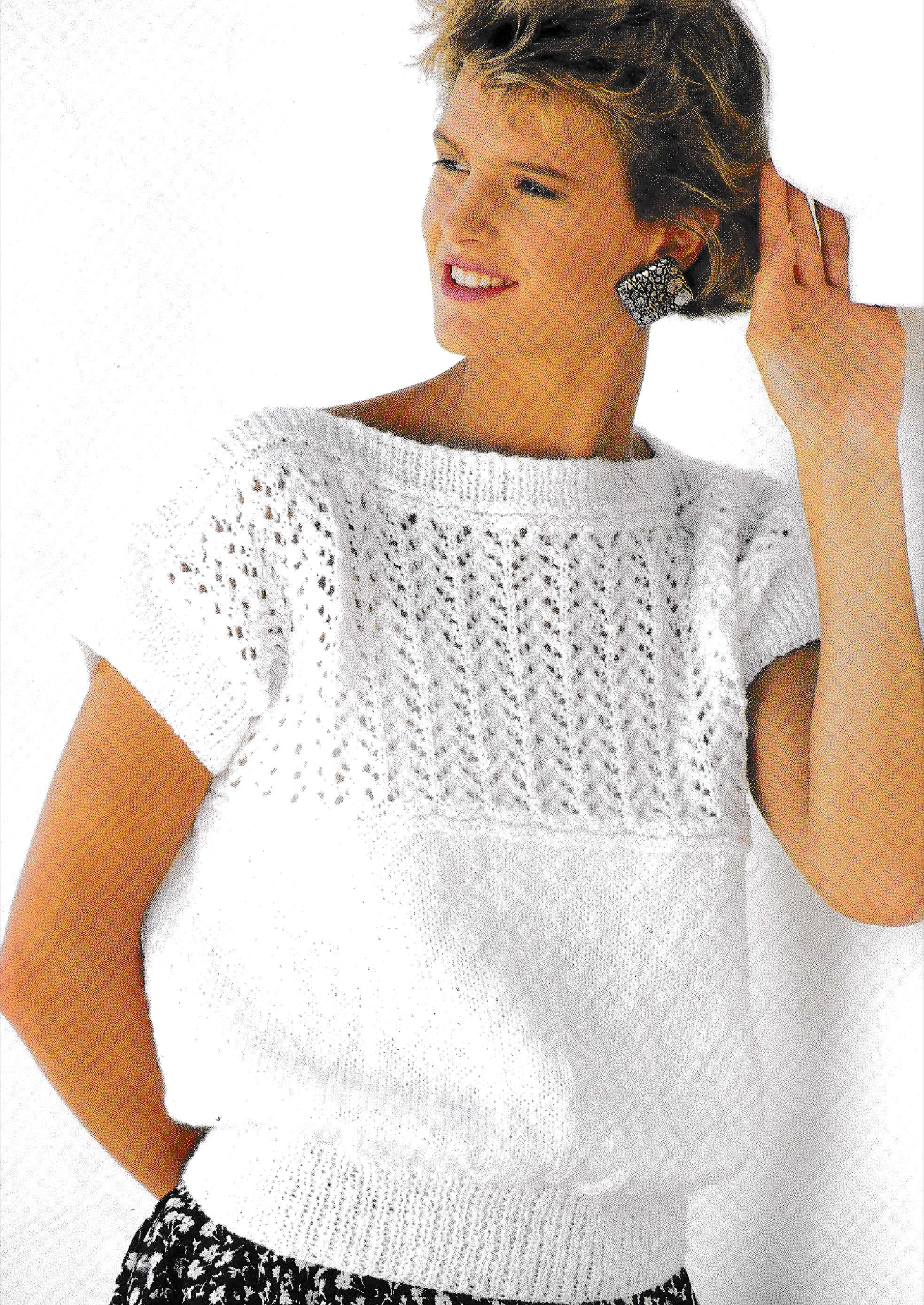 Vintage Knitting Pattern - Ladie's Summer Top