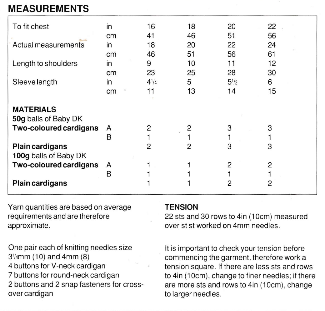 Littlewoods 1023 Vintage Baby Cardigans Knitting Pattern
