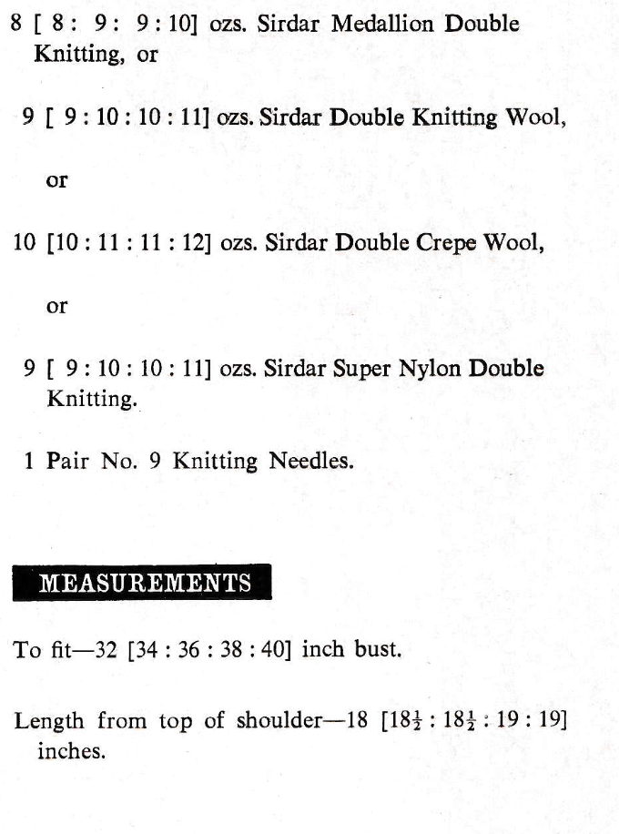 Women's Summer Top Vintage Knitting Pattern