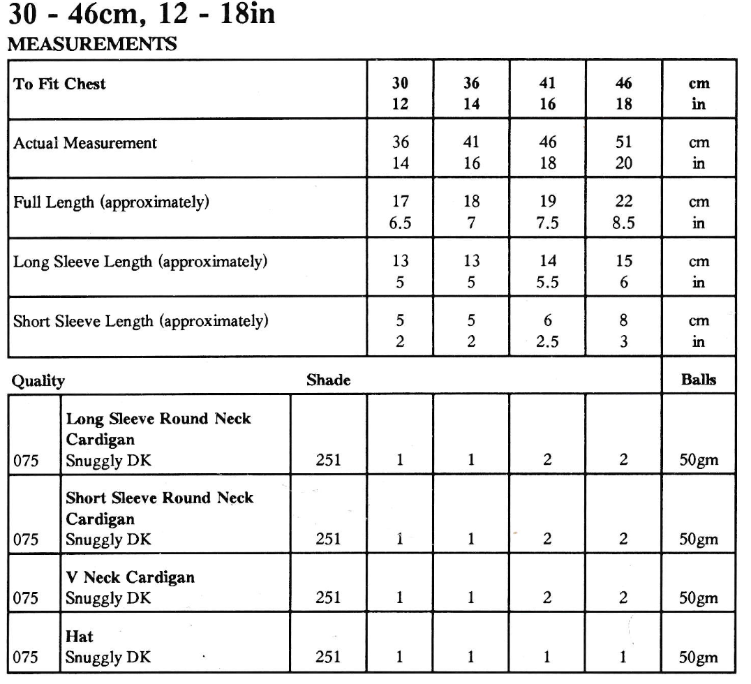 Premature Baby Cardigan Set Vintage Knitting Pattern