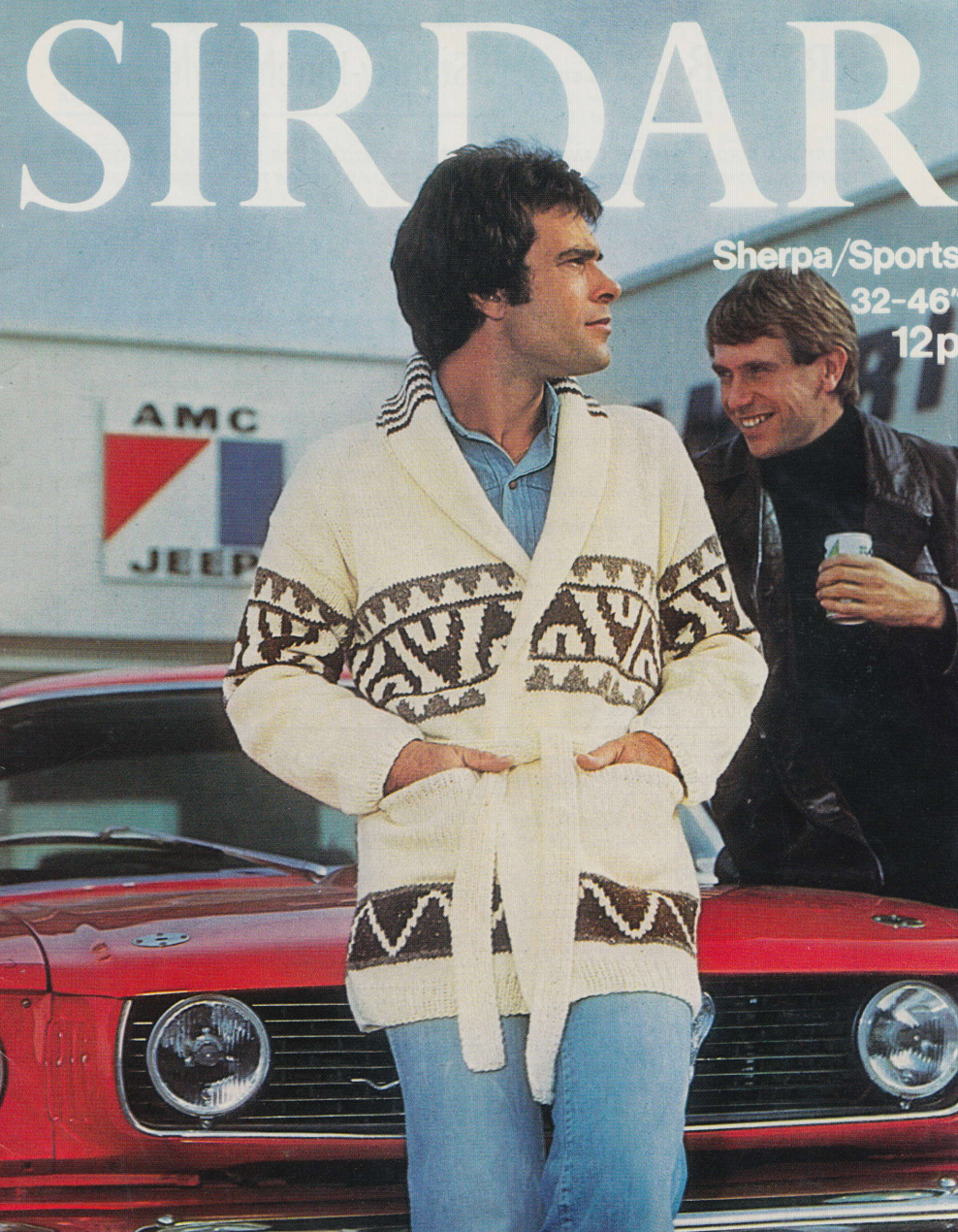 Starsky and Hutch Aran Cardigan for Men Vintage Knitting Pattern