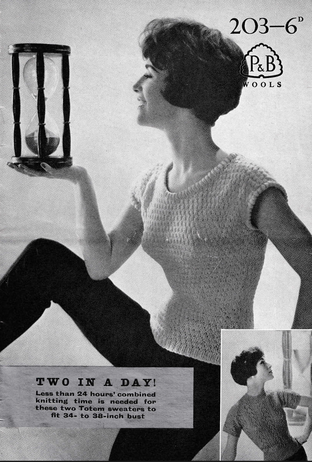 Quick Knit Ladies Tops Vintage Knitting Pattern
