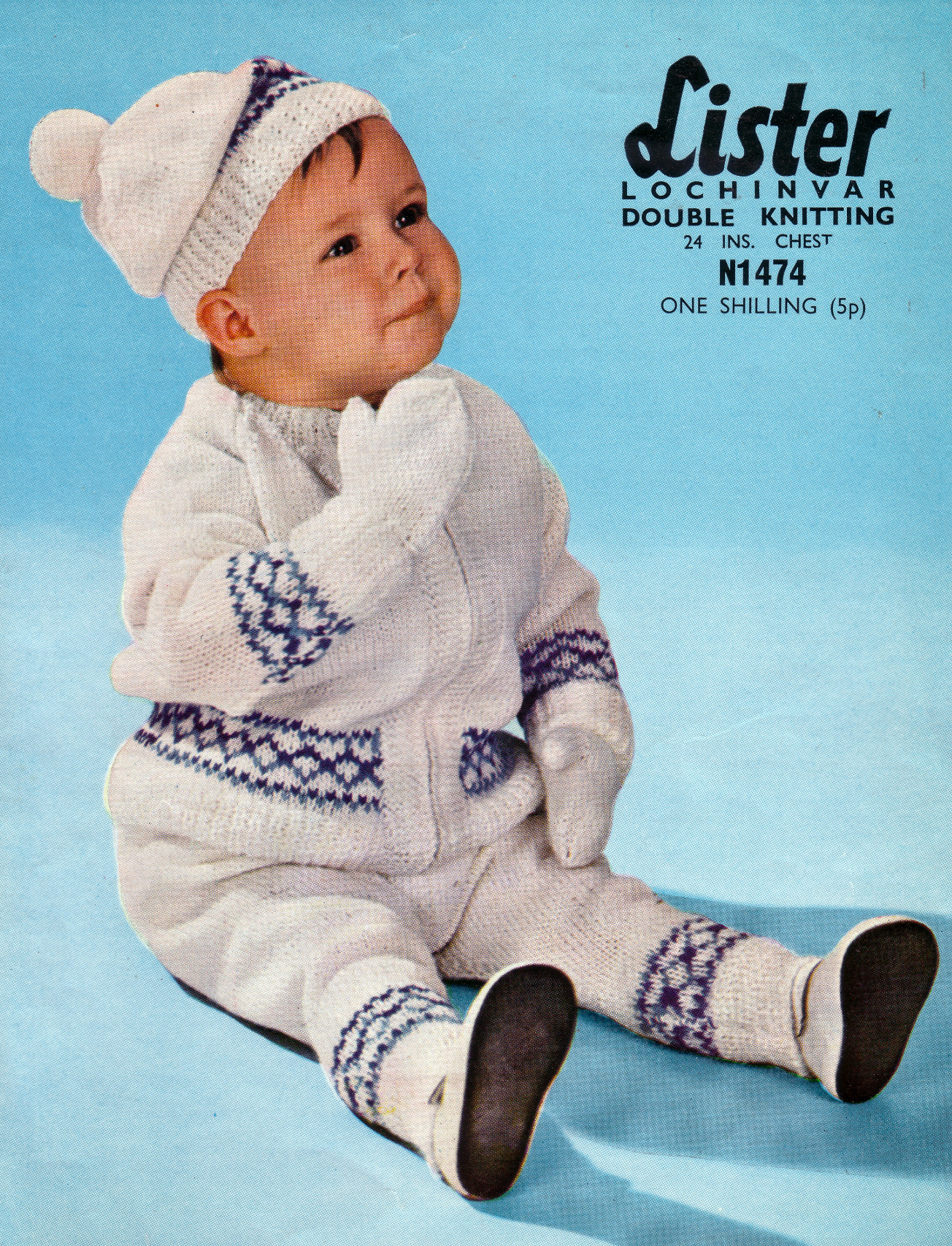 Toddler Trousers and Jacket Suit Vintage Knitting Pattern