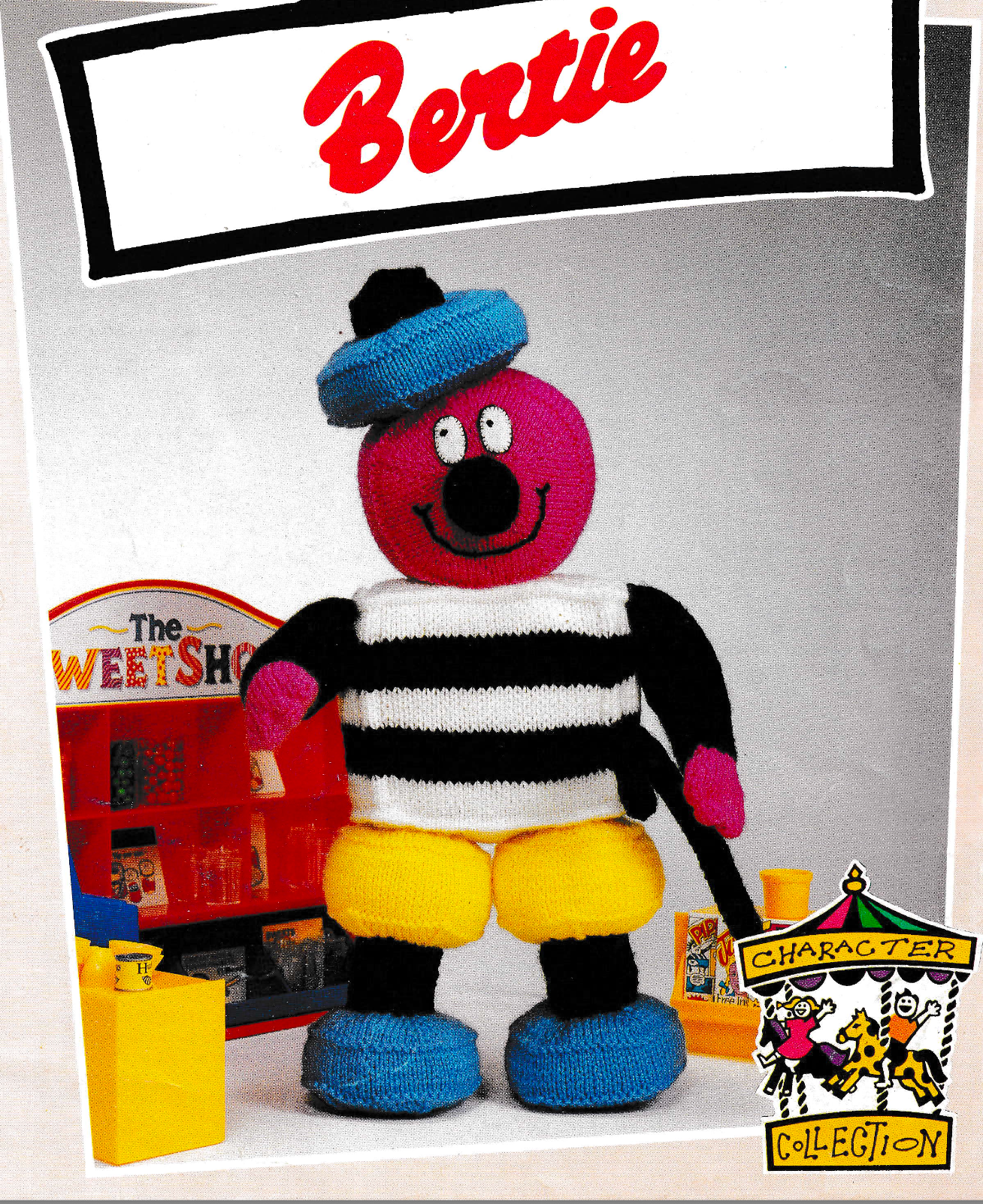Bertie Basset Toy Vintage Knitting Pattern