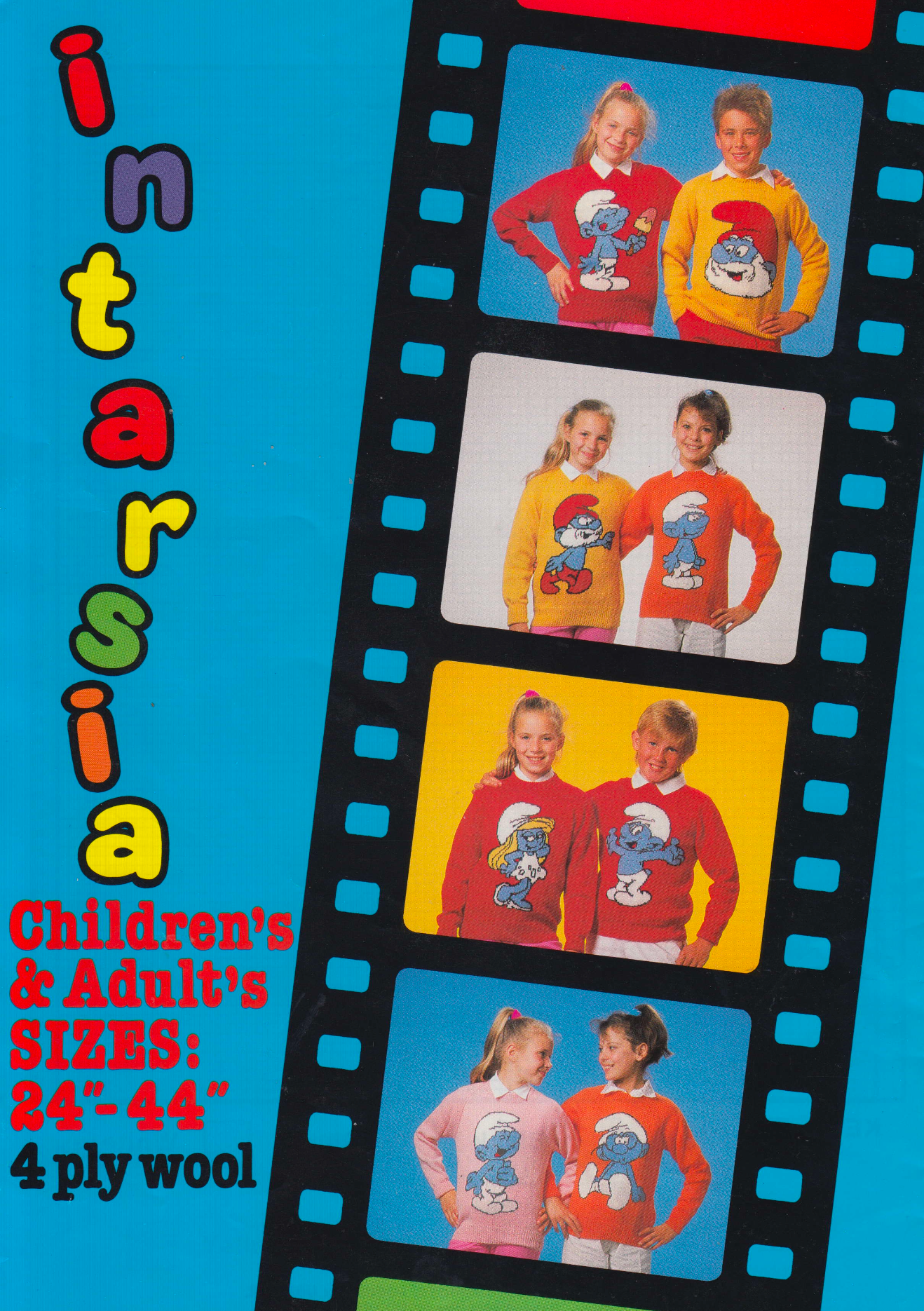 The Smurfs Intarsia Sweaters Knitting Pattern