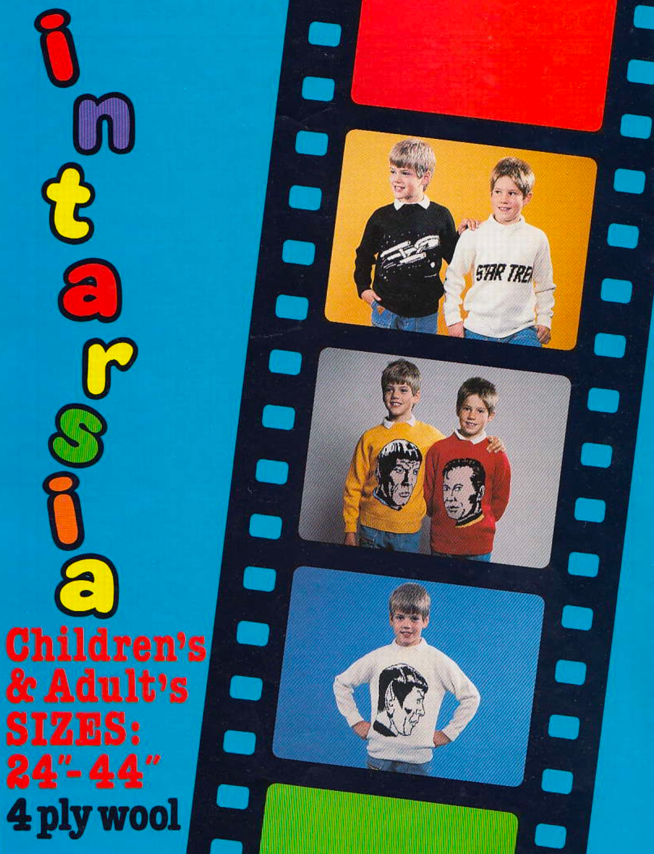 Star Trek Intarsia Sweaters Knitting Pattern
