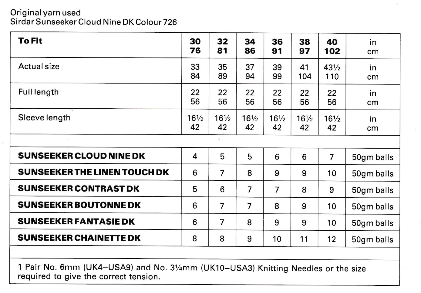 Summer sweater for ladies 1980s vintage knitting pattern