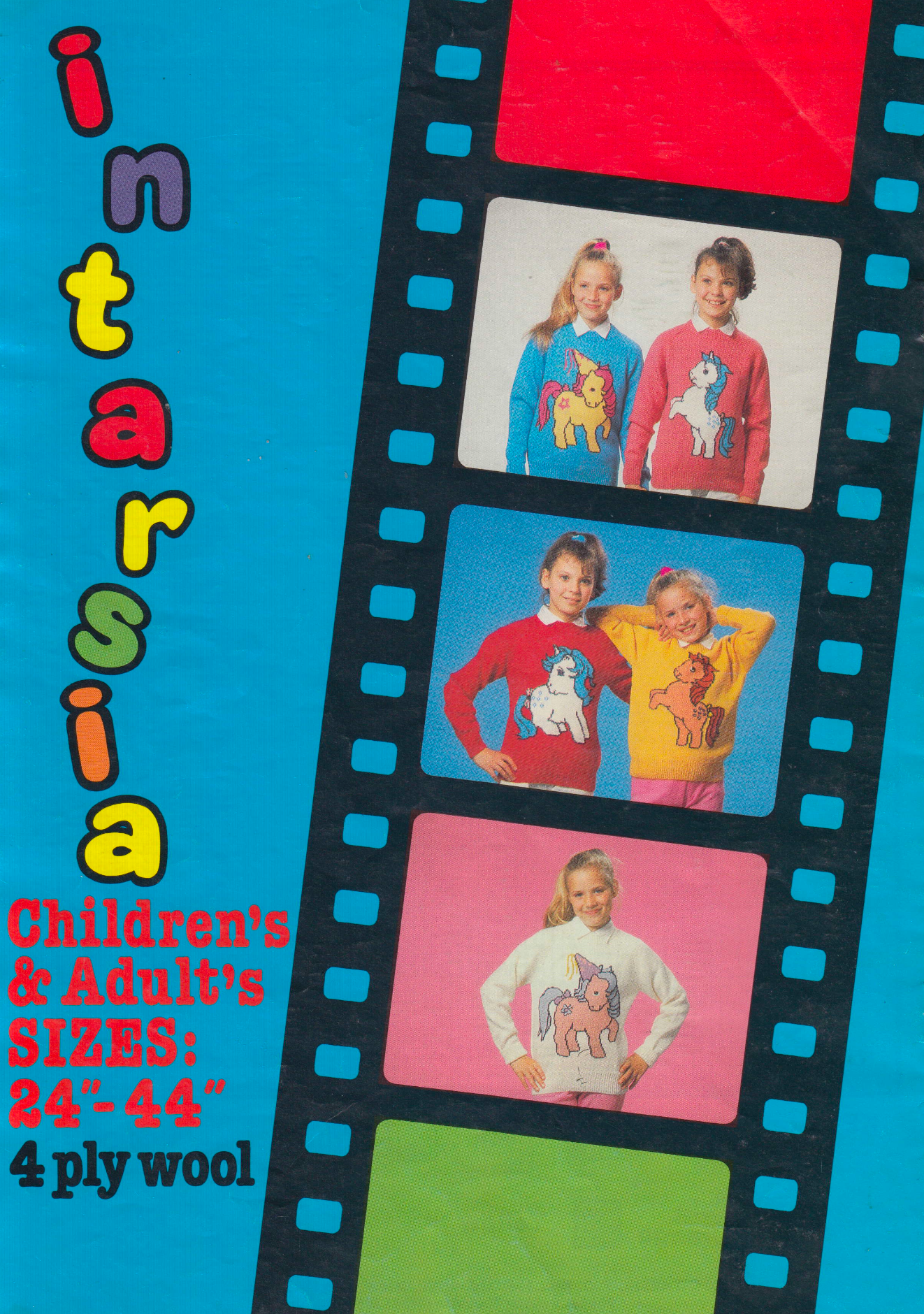 My Little Pony Intarsia Sweaters Knitting Pattern