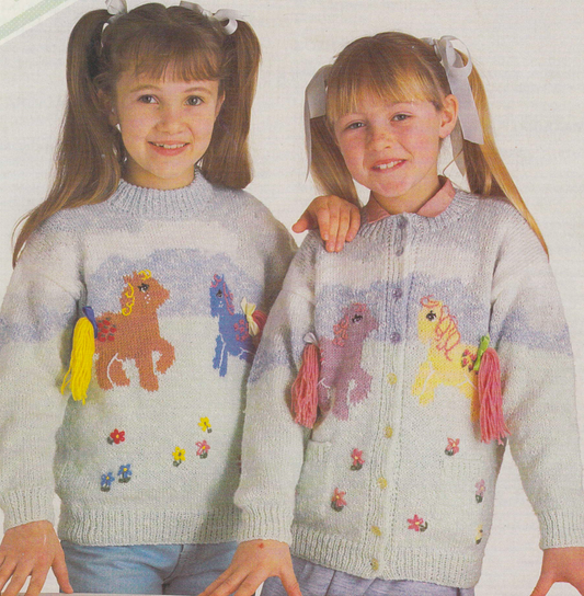 My Little Pony Cardigan Knitting Pattern for Children
