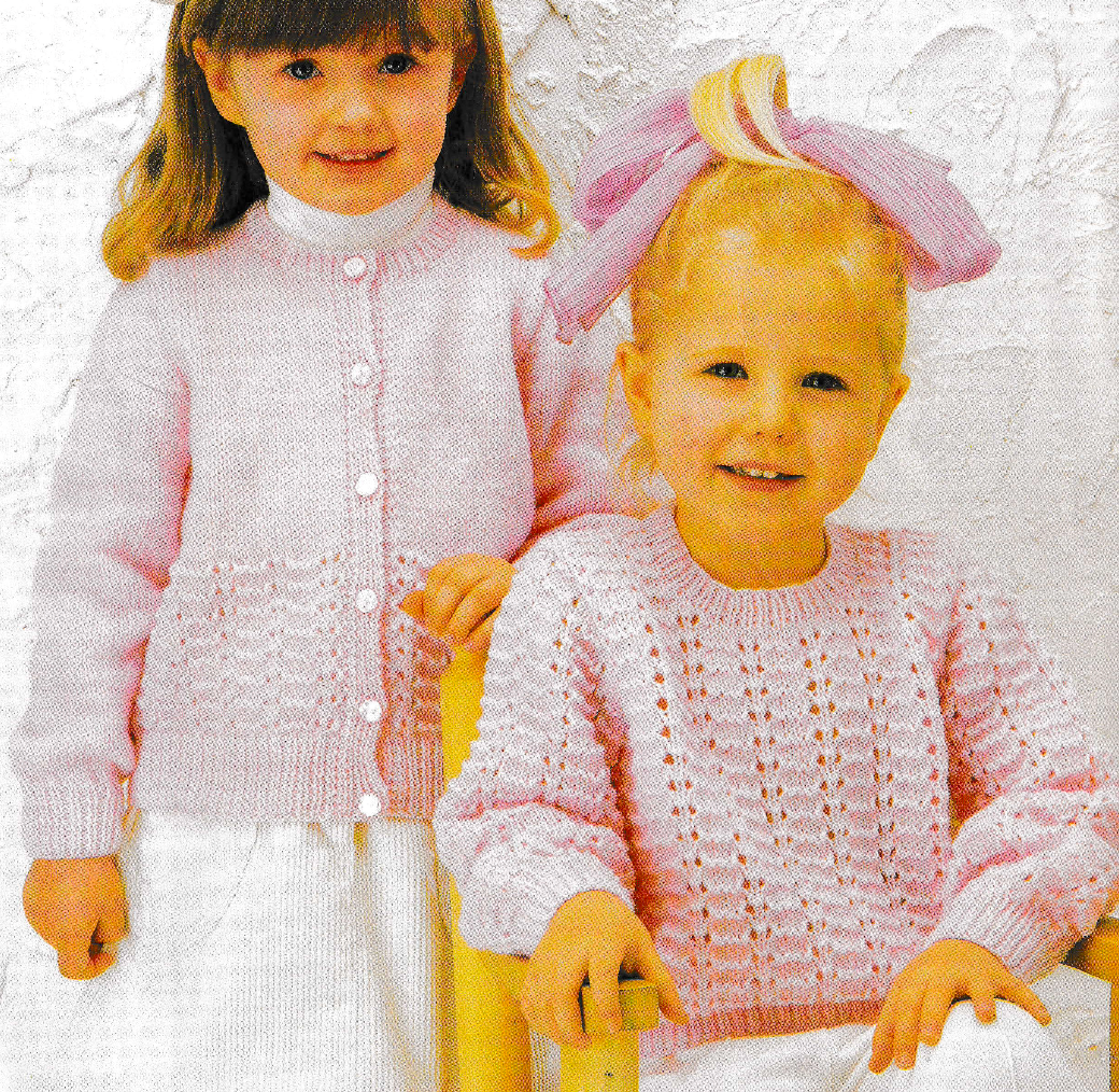 Children's Cardigan and Sweater in DK Yarn