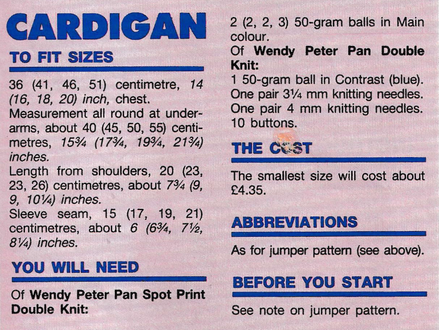 Easy Knit baby Cardigan and Sweater