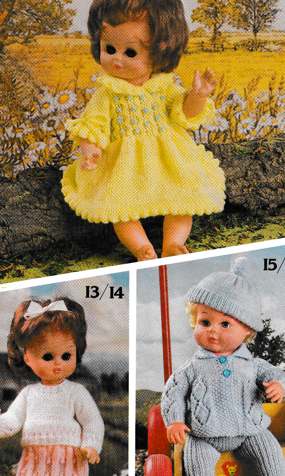 Bears, Dolls and Fashion Models Clothes Knitting Pattern