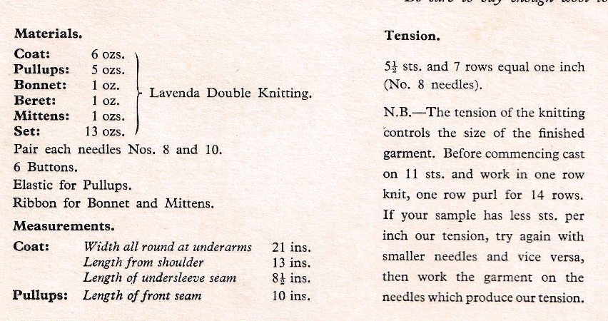 Baby Pram Set with Cat Ears Bonnet Vintage Knitting Pattern