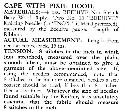 P&B No 3748 Baby Carrying Capes in 3 ply Knitting Pattern