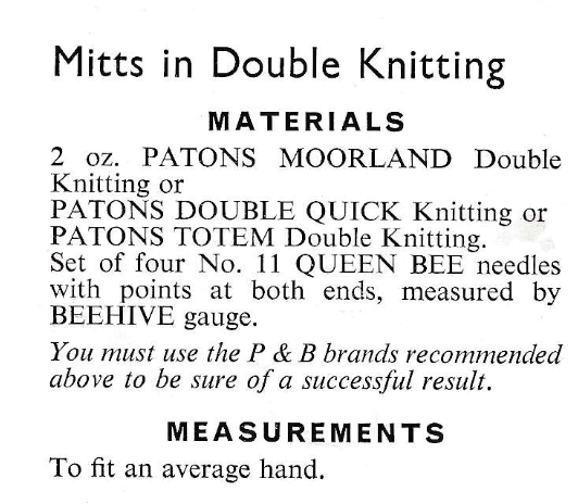 Ladies Gloves and Mittens in DK yarn