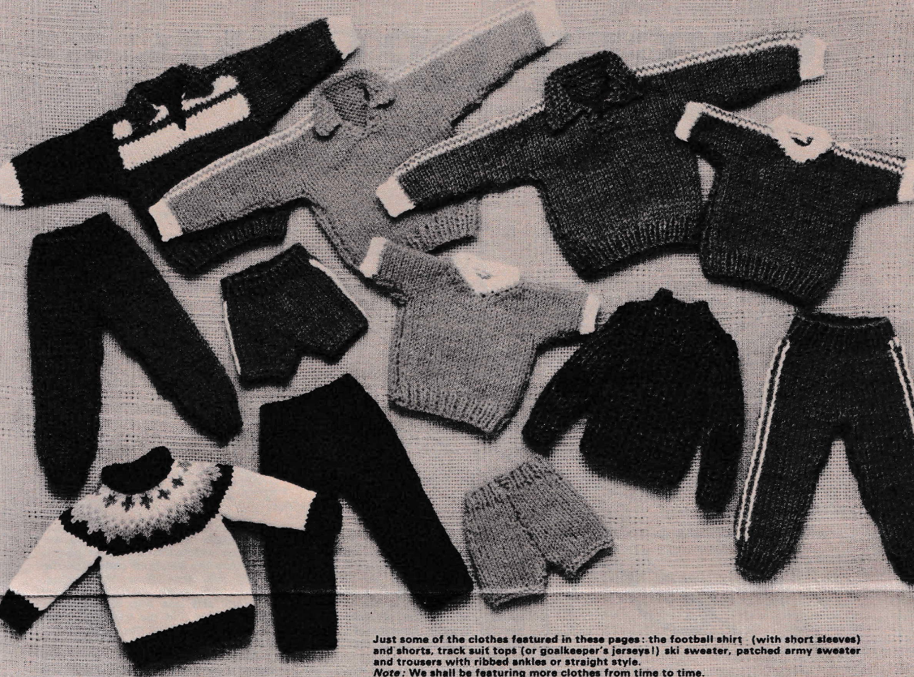 Action Man Dolls Clothes Knitting Pattern
