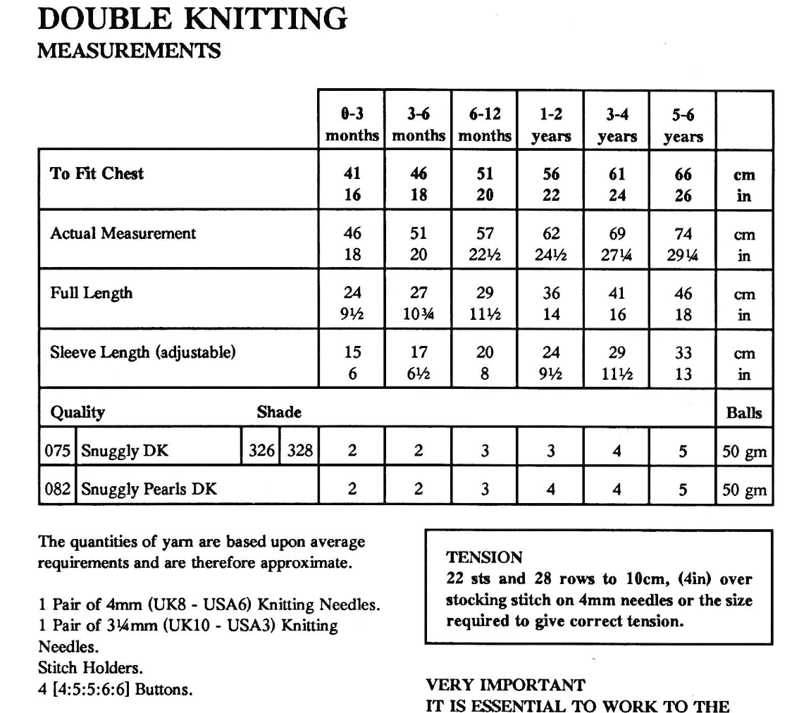 Baby Cardigan Knitting Pattern with collar design