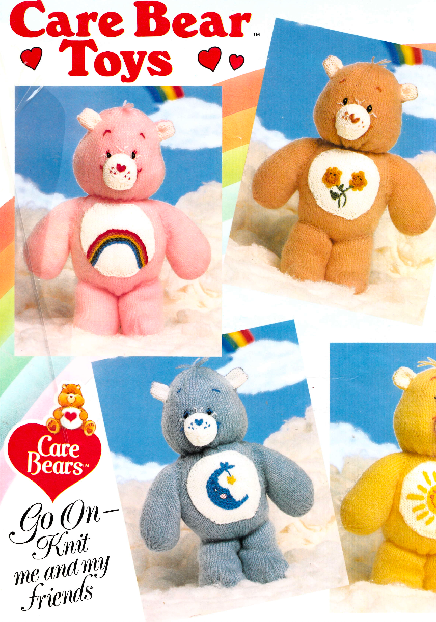 Care Bears Toys and Intarsia Picture Sweaters Knitting Pattern