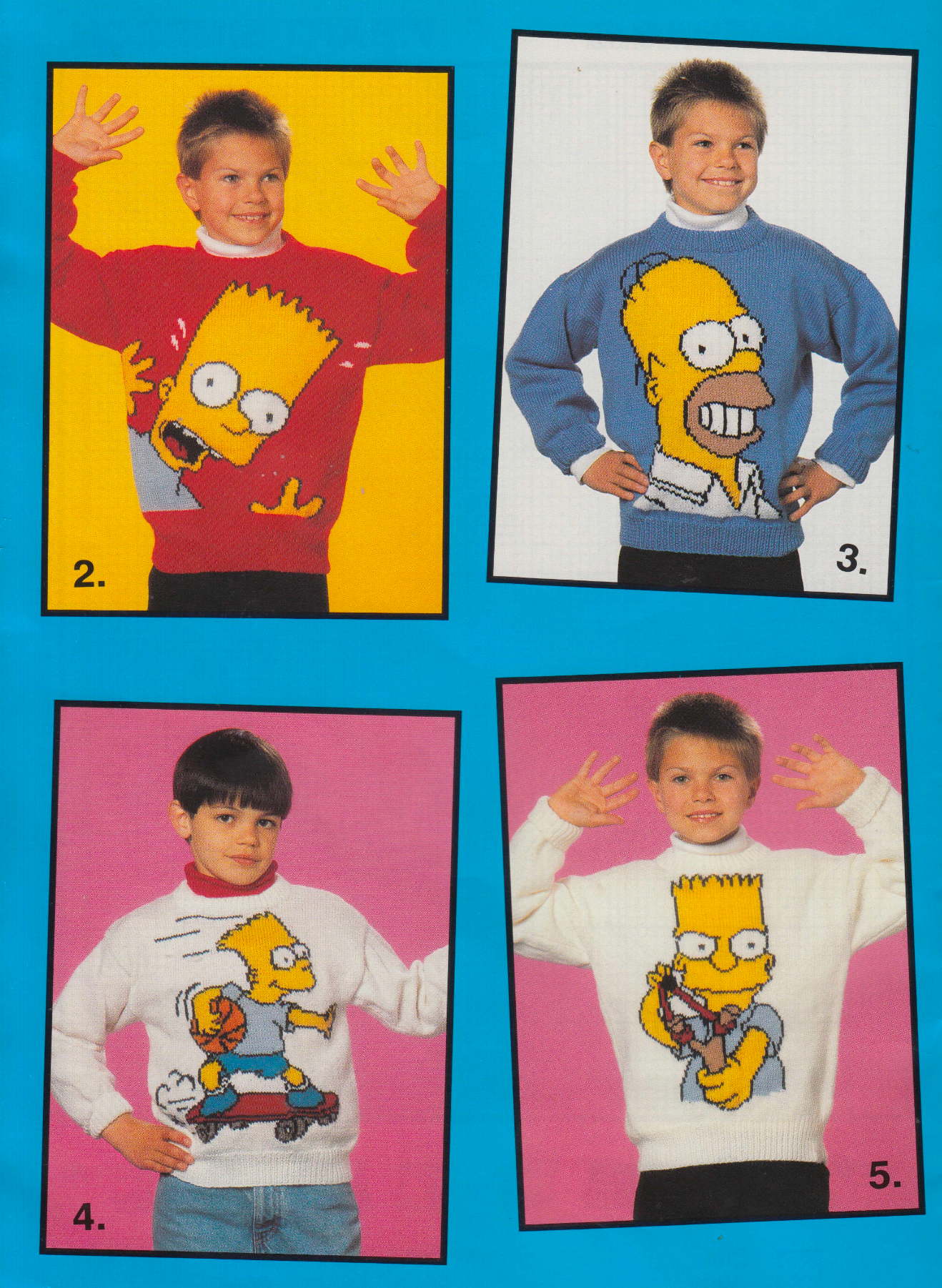 The Simpsons Picture Sweaters Knitting Pattern