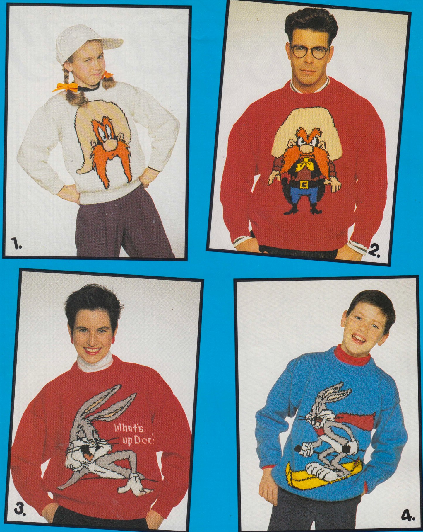 Bugs Bunny Character Picture Sweaters Knitting Pattern