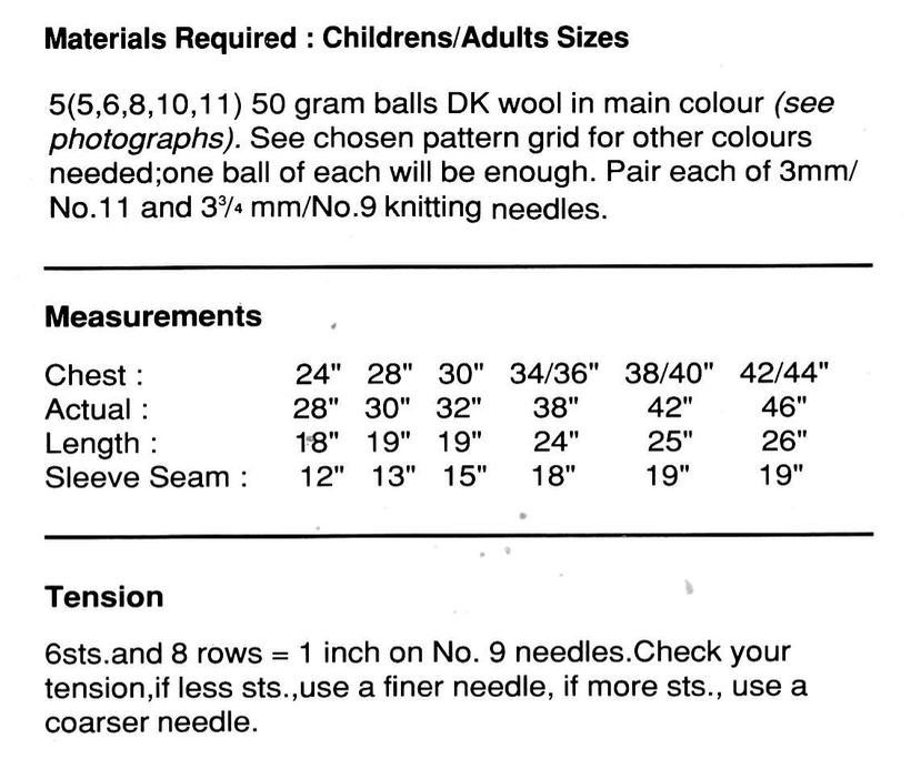 Pirates and Skull and Crossbones Picture Sweaters Knitting Pattern