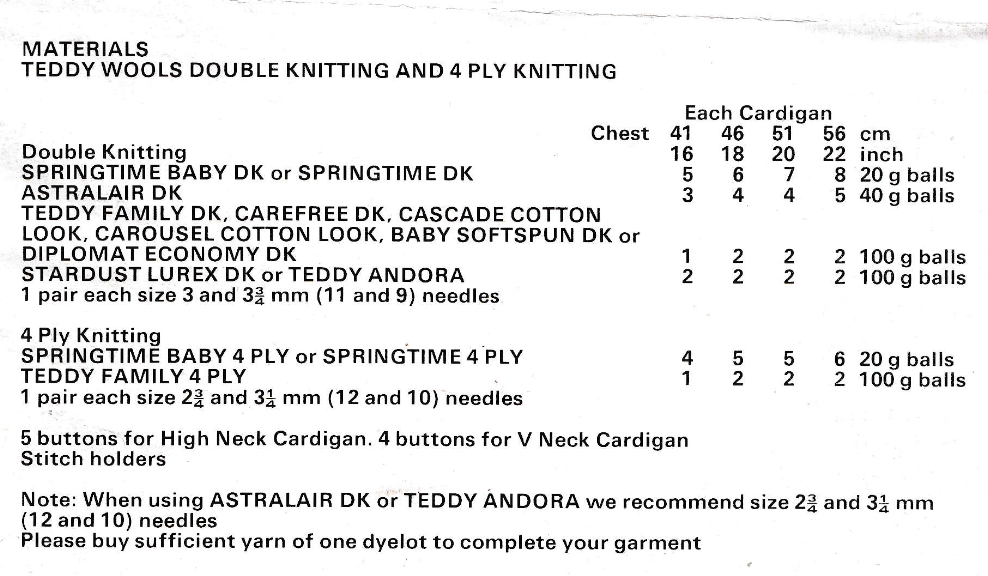 Baby Cardigan Knitting Pattern in DK and 4 Ply
