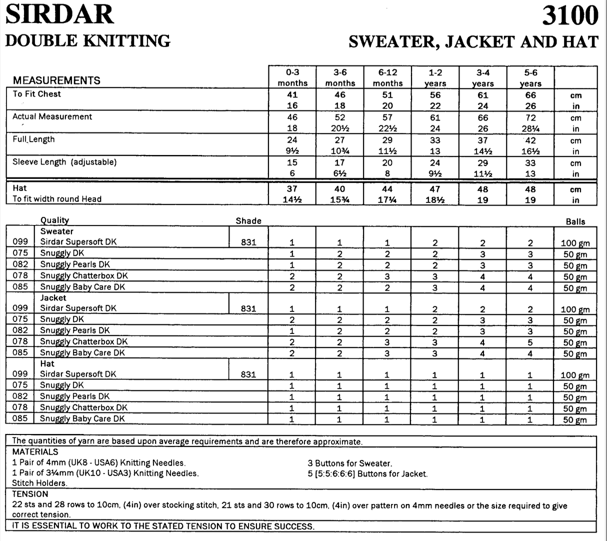Baby Sweater and Jacket Set Easy Knitting Pattern