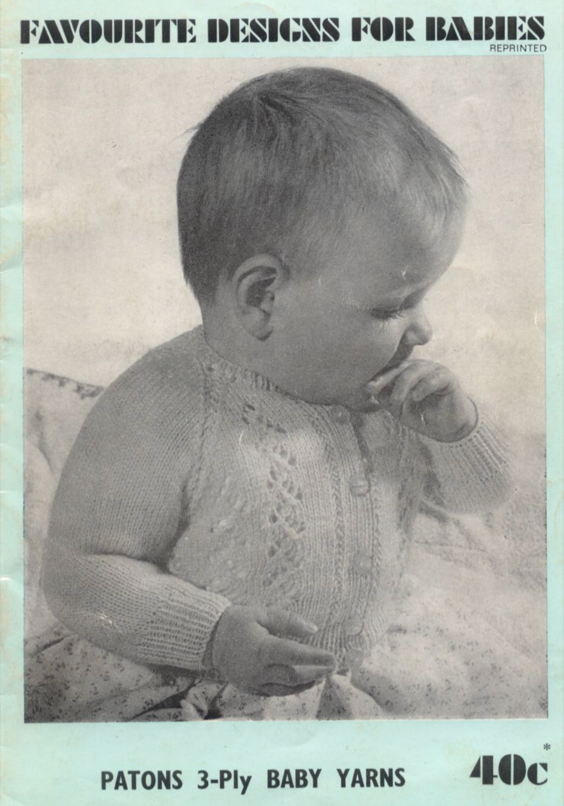 5 Vintage Baby Knitting Pattern Booklets