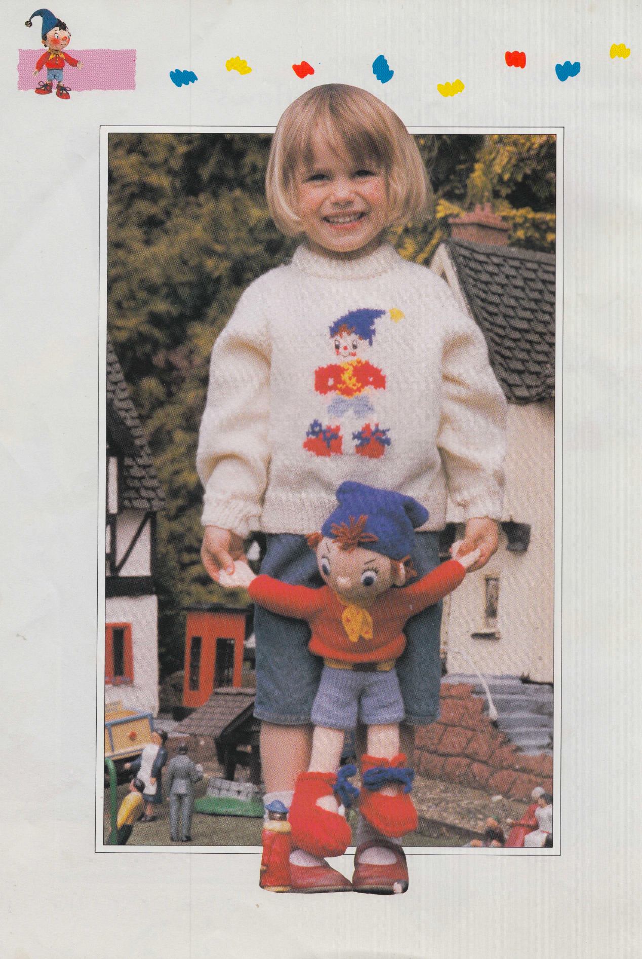 Noddy Intarsia Sweaters and Toys Vintage Knitting Pattern for Children