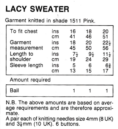 4 x baby cardigans and sweaters pattern