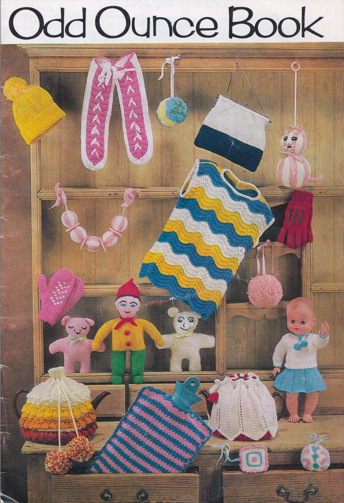 Odd Ounce Book Vintage Knitting Pattern for toys, mittens, tea cosy and more