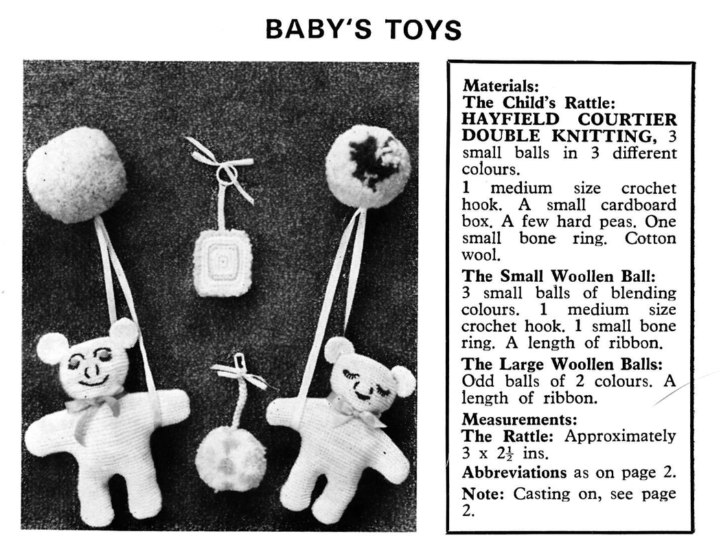 Odd Ounce Book Vintage Knitting Pattern for toys, mittens, tea cosy and more